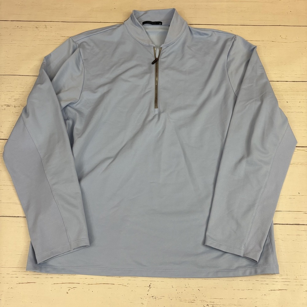 Greyson Pullover Mens XL Blue 1/4 Zip Stretch Golf Performance Long Sleeve